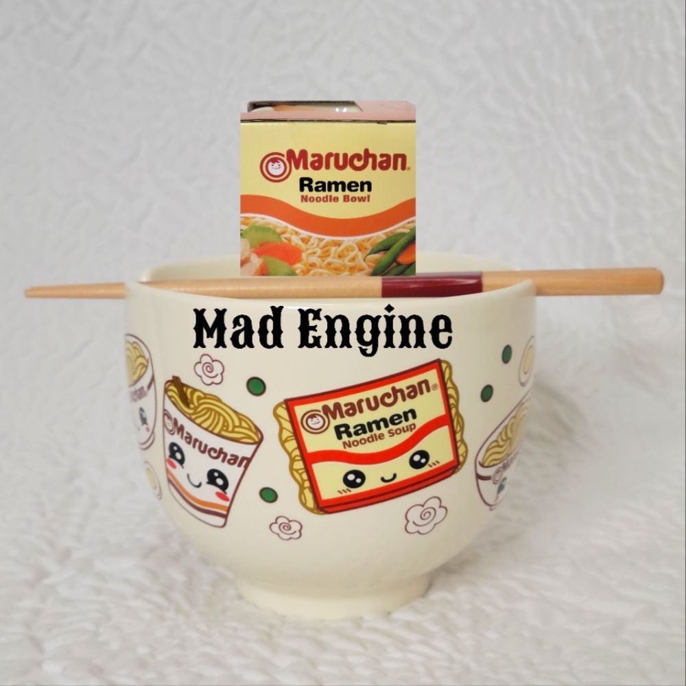 🍜Maruchan Ramen Noodle Bowl w/ Wooden Chopsticks🥢